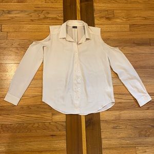 Sparkle & Fade Cream Long Sleeve Blouse